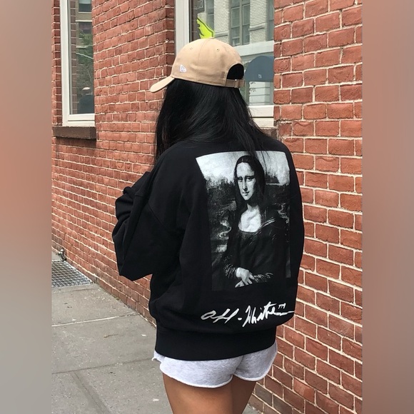 OFF-WHITE Black Monalisa Sweatshirt size S - Picture 6 of 6